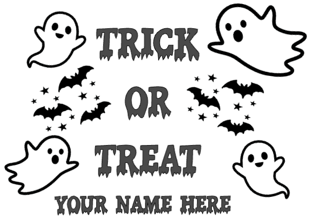 Glow in The Dark Trick Or Treat Bag