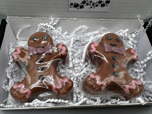 Double Mr Gingerbread Trouble Soap Gift Set Handcrafted