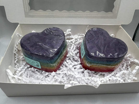 My Heart Rainbow Stack Handcrafted Soap Gift Set